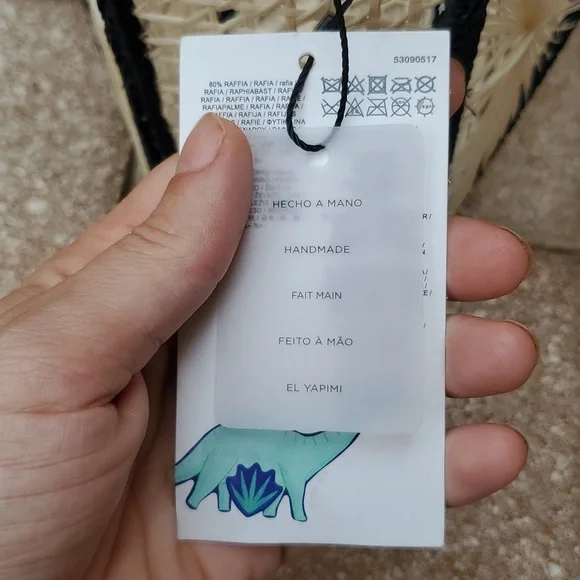 Mango bicolor raffia bag limited edition 2019 - Picture 8 of 10